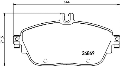 Hella Pagid Disc Brake Pad Set 355019721
