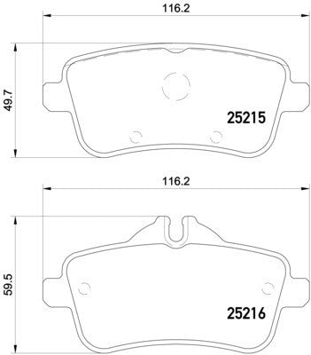 Hella Pagid Disc Brake Pad Set 355019741