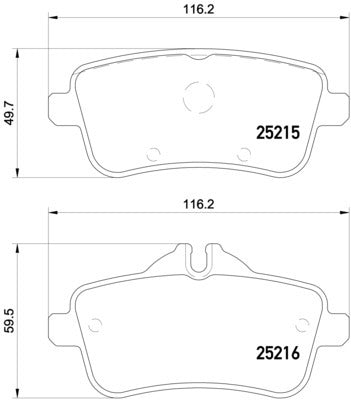 Hella Pagid Disc Brake Pad Set 355019841