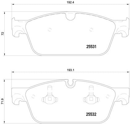 Hella Pagid Disc Brake Pad Set 355020141