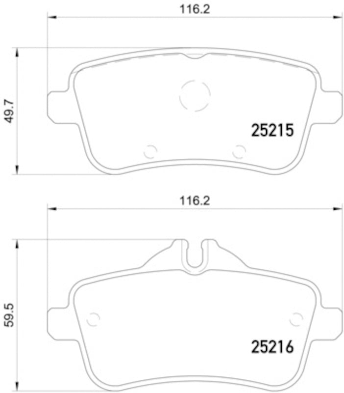Hella Pagid Disc Brake Pad Set 355020161