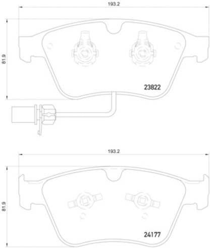 Hella Pagid Disc Brake Pad Set 355020441