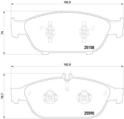 Hella Pagid Disc Brake Pad Set 355020681