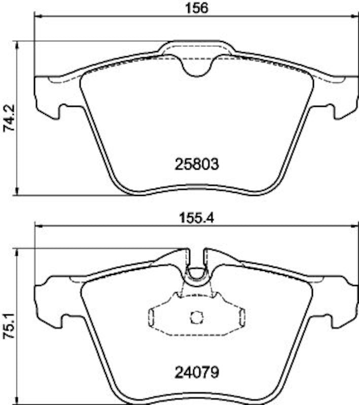 Hella Pagid Disc Brake Pad Set 355020921