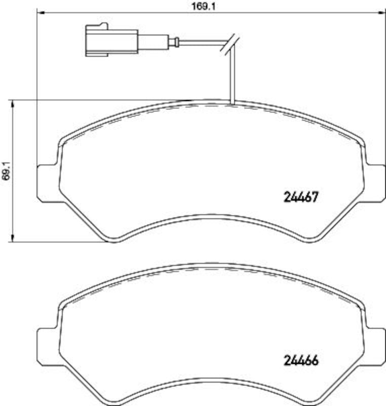 Hella Pagid Disc Brake Pad Set 355021281