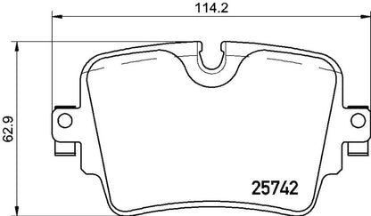 Hella Pagid Disc Brake Pad Set 355021391