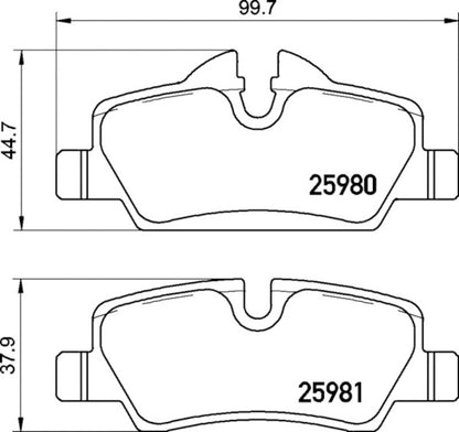 Hella Pagid Disc Brake Pad Set 355021481