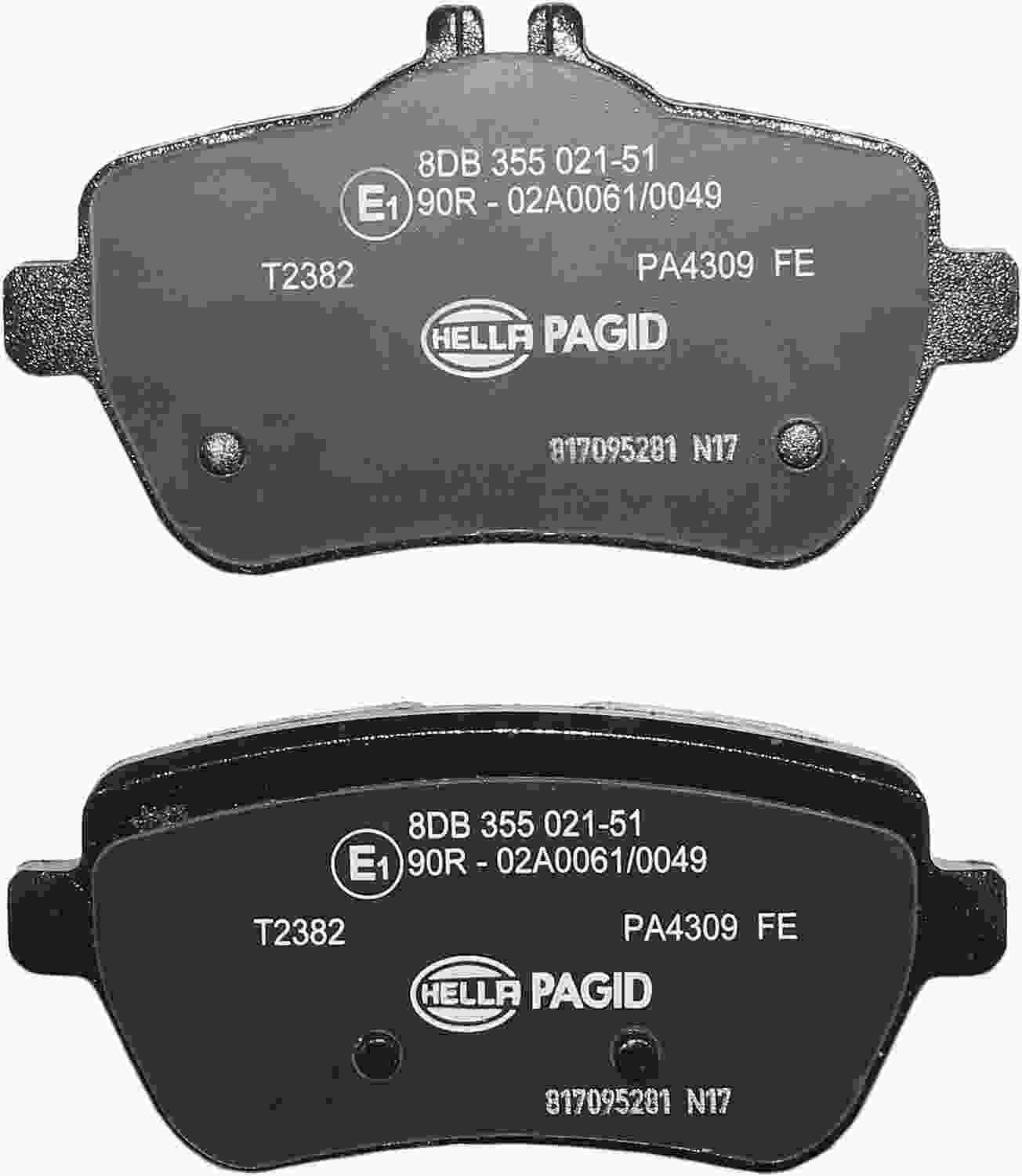 Hella Pagid Disc Brake Pad Set 355021511