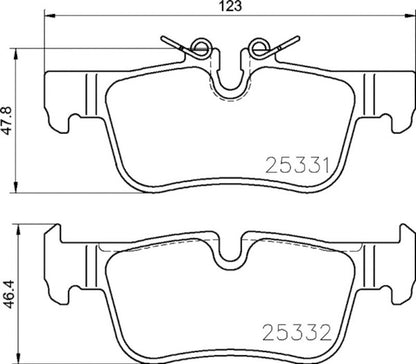 Hella Pagid Disc Brake Pad Set 355021681