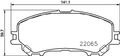 Hella Pagid Disc Brake Pad Set 355021691