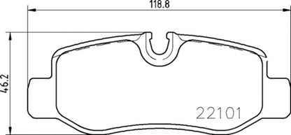 Hella Pagid Disc Brake Pad Set 355021761