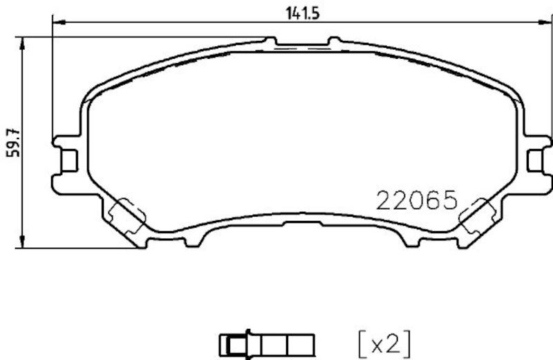 Hella Pagid Disc Brake Pad Set 355021861