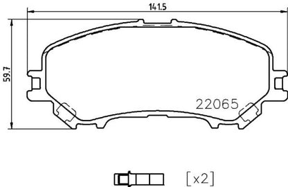Hella Pagid Disc Brake Pad Set 355021861