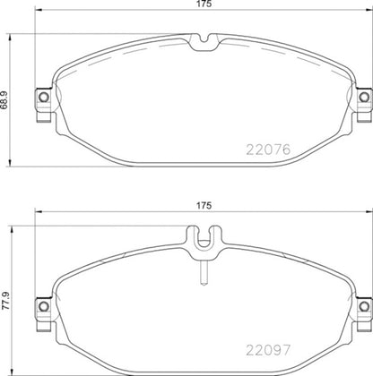 Hella Pagid Disc Brake Pad Set 355021921