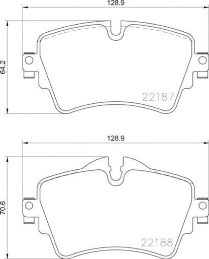 Hella Pagid Disc Brake Pad Set 355023091