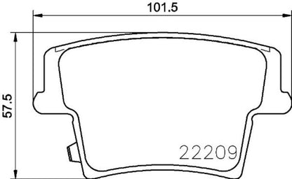 Hella Pagid Disc Brake Pad Set 355023101