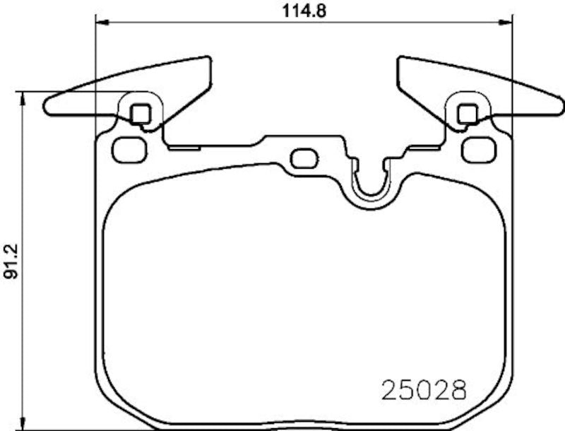 Hella Pagid Disc Brake Pad Set 355023141