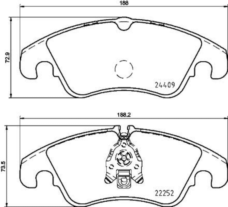 Hella Pagid Disc Brake Pad Set 355023221