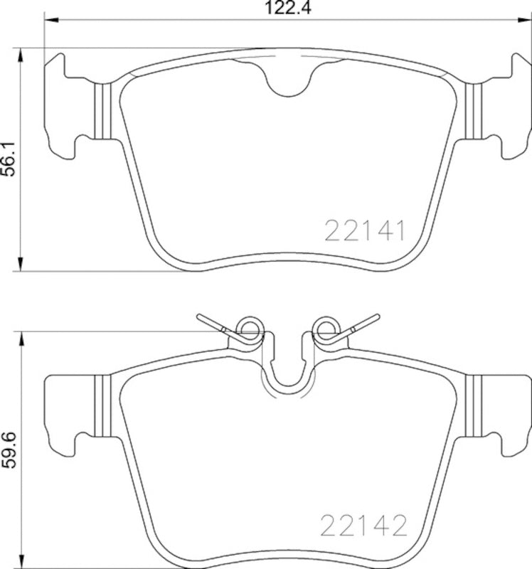 Hella Pagid Disc Brake Pad Set 355023361