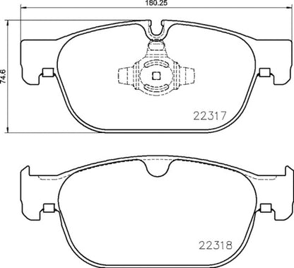 Hella Pagid Disc Brake Pad Set 355024801