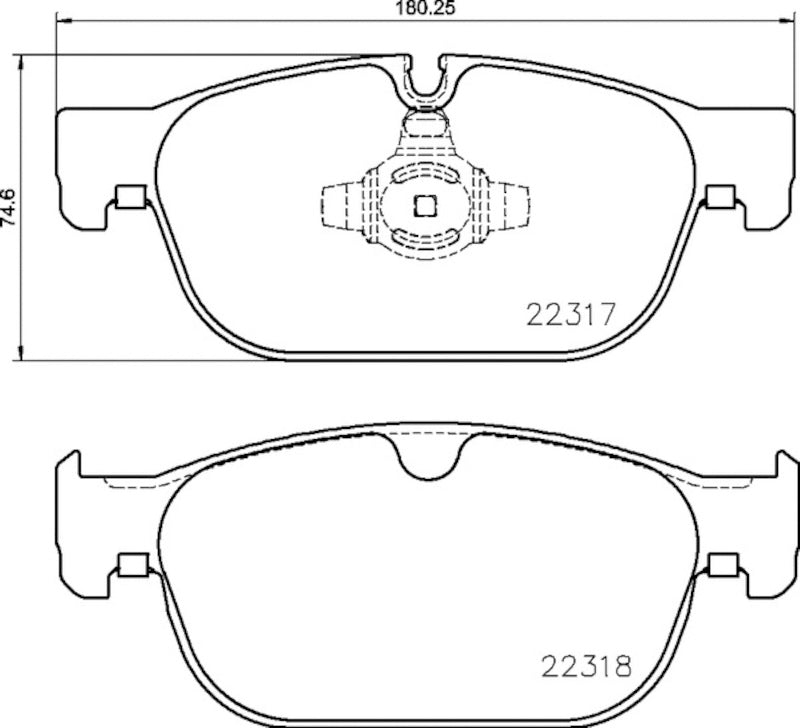 Hella Pagid Disc Brake Pad Set 355024801