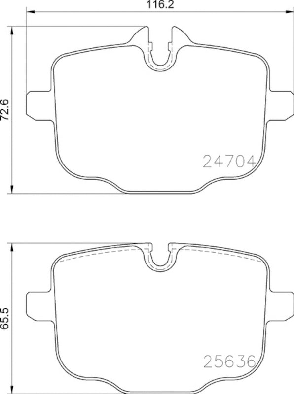 Hella Pagid Disc Brake Pad Set 355024921