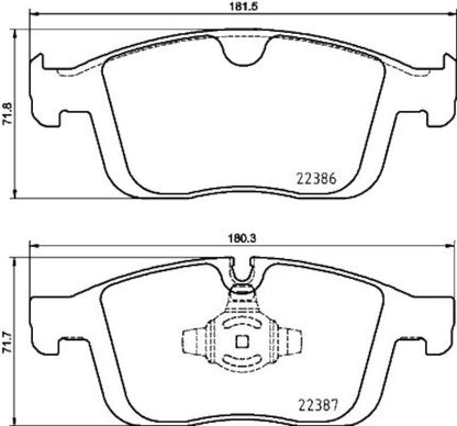 Hella Pagid Disc Brake Pad Set 355025261