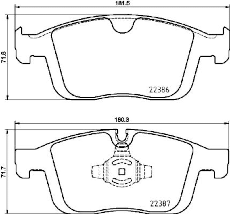 Hella Pagid Disc Brake Pad Set 355025261