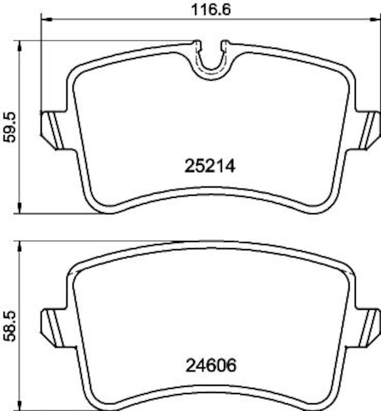 Hella Pagid Disc Brake Pad Set 355025311