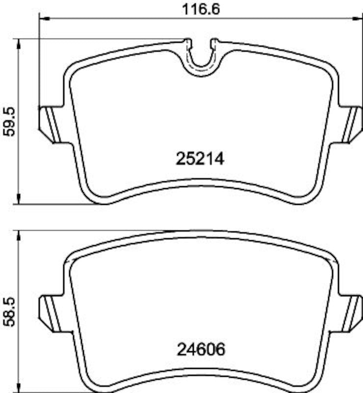 Hella Pagid Disc Brake Pad Set 355025311