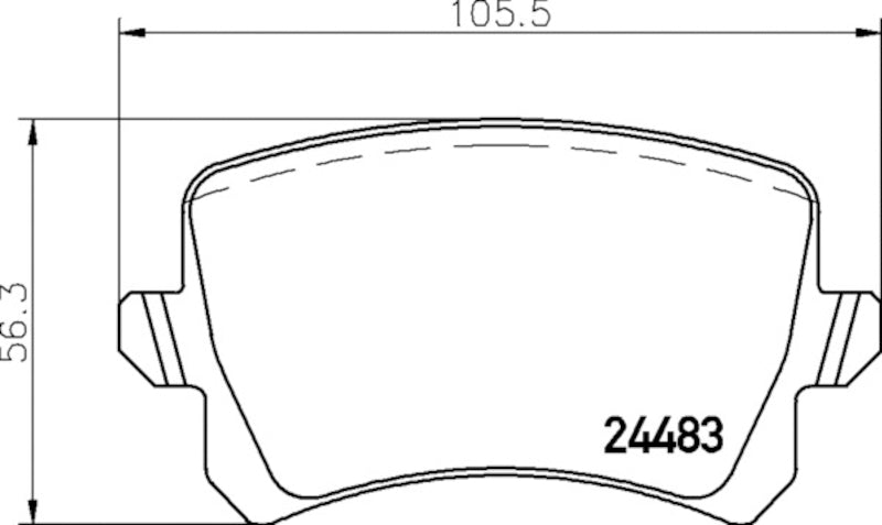 Hella Pagid Disc Brake Pad Set 355025331