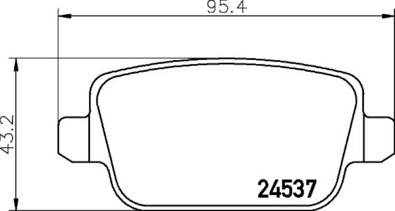 Hella Pagid Disc Brake Pad Set 355025351