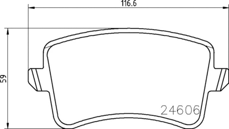 Hella Pagid Disc Brake Pad Set 355025381