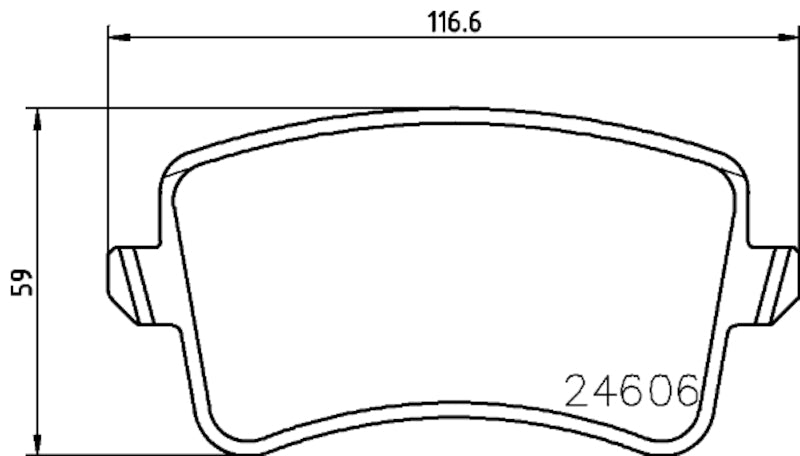 Hella Pagid Disc Brake Pad Set 355025391