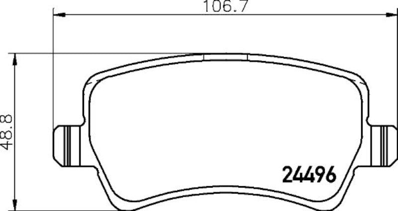 Hella Pagid Disc Brake Pad Set 355025411
