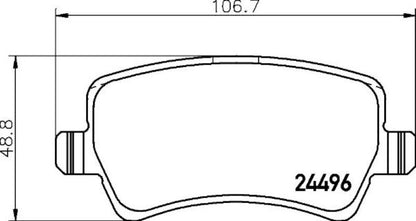 Hella Pagid Disc Brake Pad Set 355025411