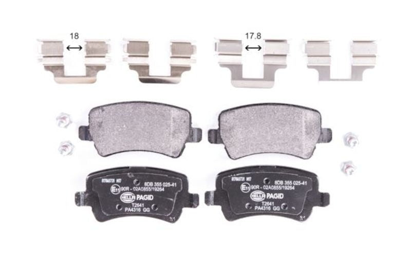 Hella Pagid Disc Brake Pad Set 355025411