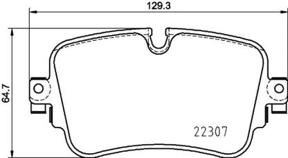 Hella Pagid Disc Brake Pad Set 355025681