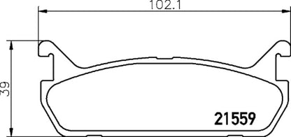 Hella Pagid Disc Brake Pad Set 355033011