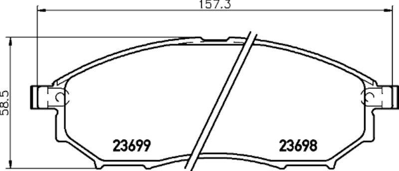 Hella Pagid Disc Brake Pad Set 355033301