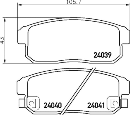 Hella Pagid Disc Brake Pad Set 355033321