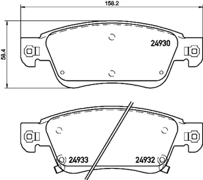 Hella Pagid Disc Brake Pad Set 355033441