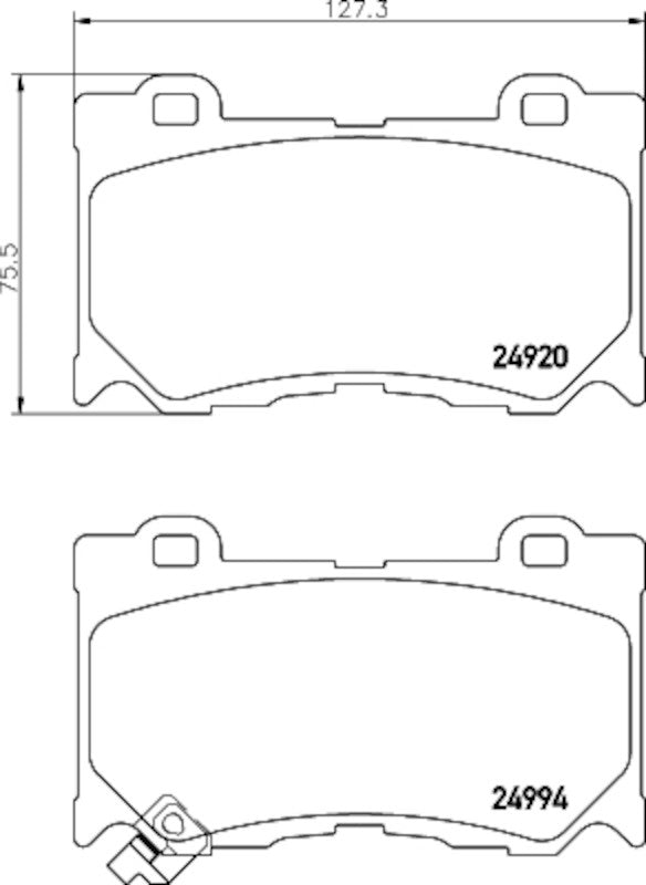 Hella Pagid Disc Brake Pad Set 355033451
