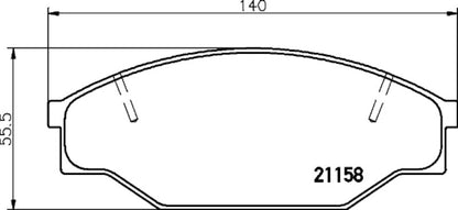 Hella Pagid Disc Brake Pad Set 355033601