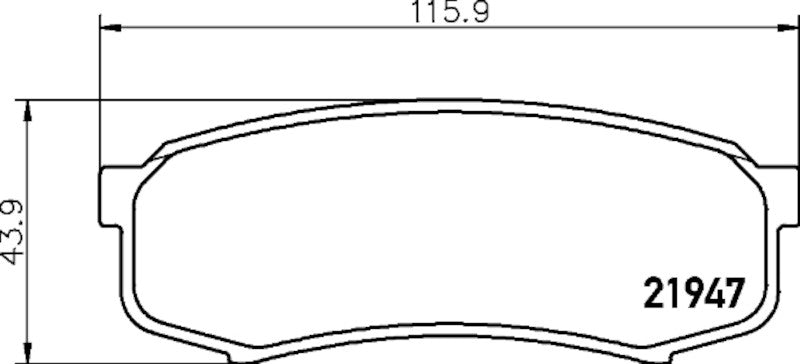 Hella Pagid Disc Brake Pad Set 355033751