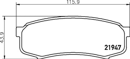 Hella Pagid Disc Brake Pad Set 355033751