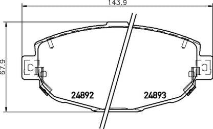 Hella Pagid Disc Brake Pad Set 355033781