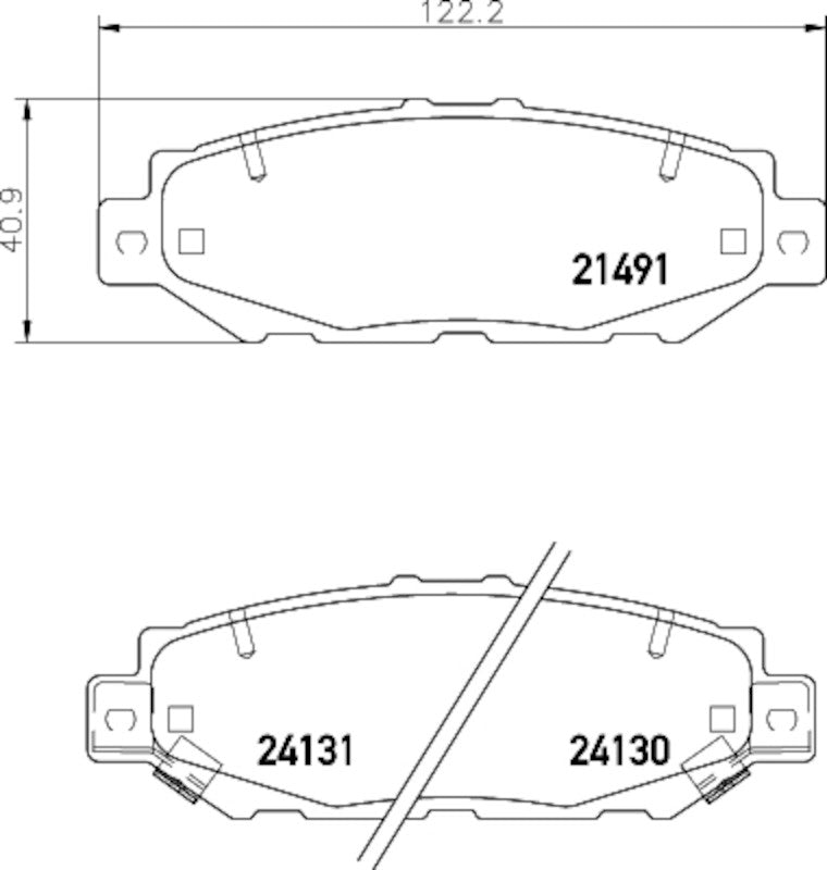 Hella Pagid Disc Brake Pad Set 355033821