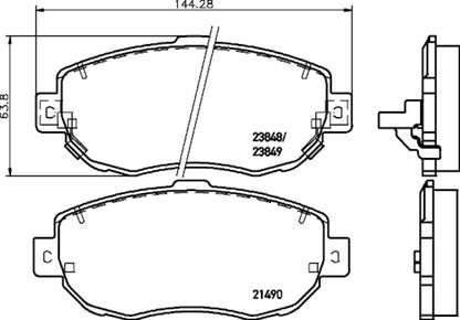 Hella Pagid Disc Brake Pad Set 355033831