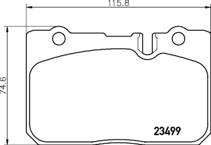 Hella Pagid Disc Brake Pad Set 355033891